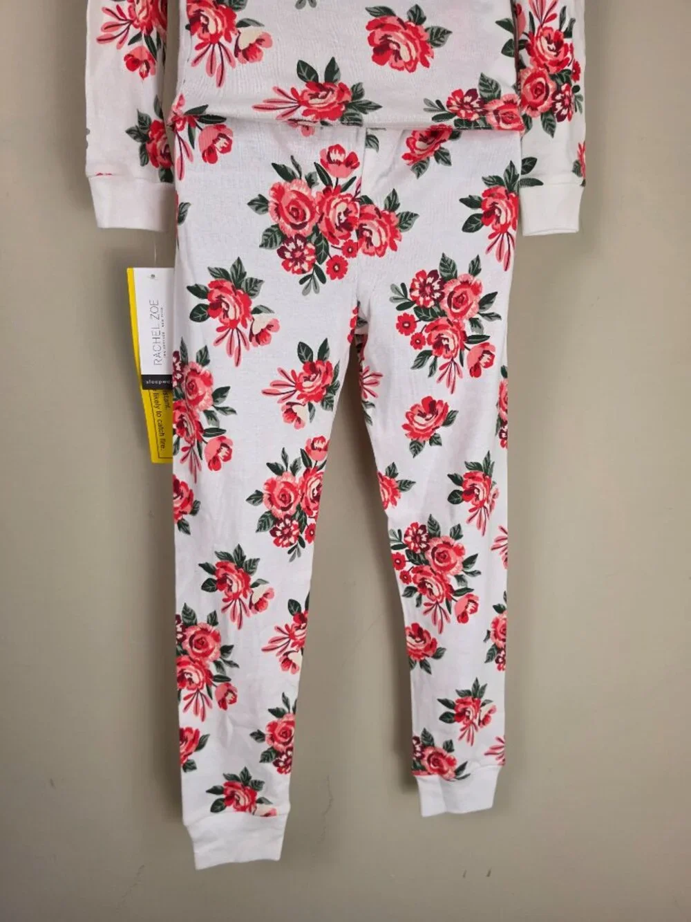 Rachel Zoe Girls Floral Pajama Set Sz 7 100% Cotton Sweet Dreams 2 Piece